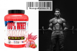 Proteinas American Supplement 100% Whey Protein – norintiems auginti ir palaikyti liesą raumenų masę