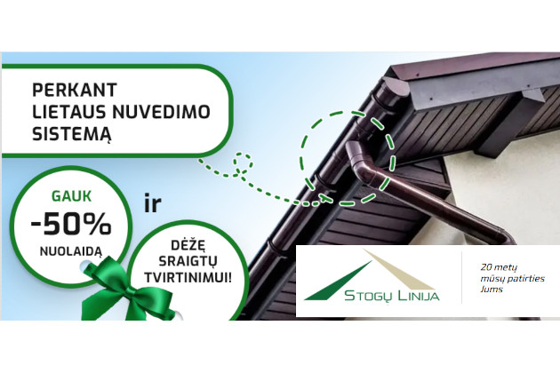 Efektyvi lietaus nuvedimo sistema – kokybiško stogo dalis
