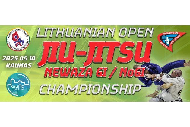 ATVIRAS LIETUVOS JIU-JITSU NEWAZA ČEMPIONATAS!