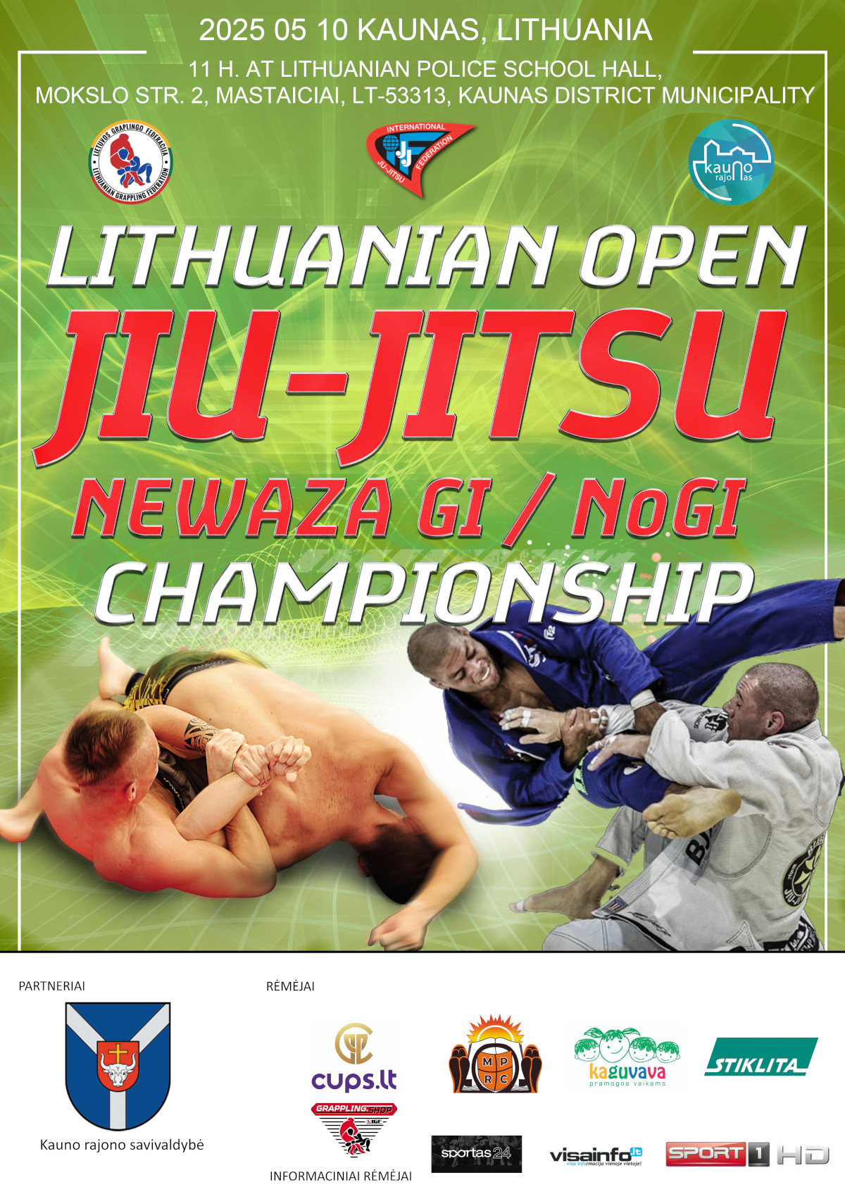 ATVIRAS LIETUVOS JIU-JITSU NEWAZA ČEMPIONATAS!