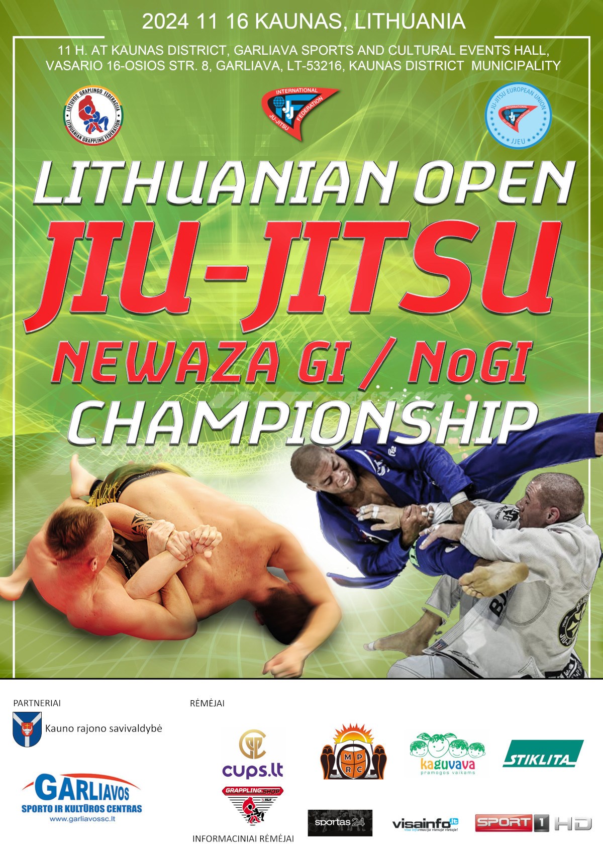 Atviras Lietuvos Jiu Jitsu (Newaza Gi ir NoGI) Čempionatas 2024