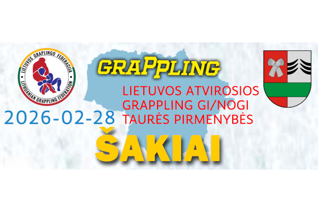 LIETUVOS ATVIRAS IGF GRAPPLING GI / NO-GI TAURĖS ČEMPIONATAS 2026
