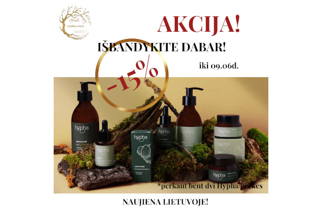 Specialus pasiūlymas Hypha kosmetikai – puiki proga išbandyti!