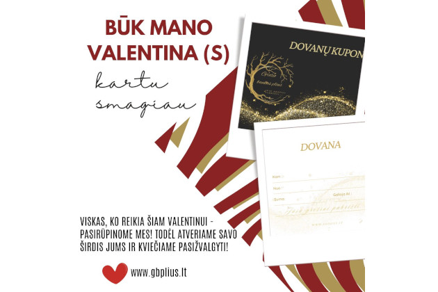 Grožio prekių dovanų kuponas Valentino dienai – puiki idėja!