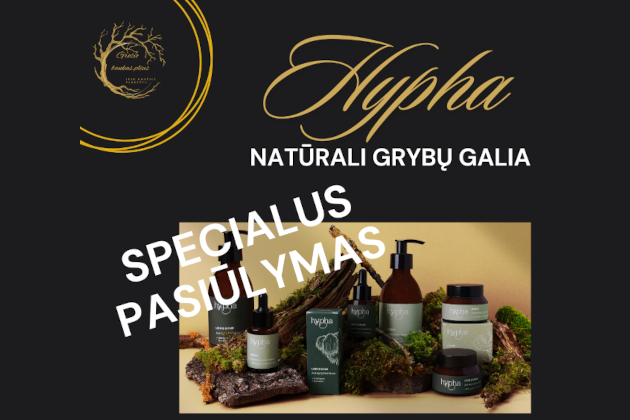 Nuolaidos Hypha produktams Profesionalios Kosmetikos Parduotuvėje GROŽIO NAMAI – puiki proga išbandyti!