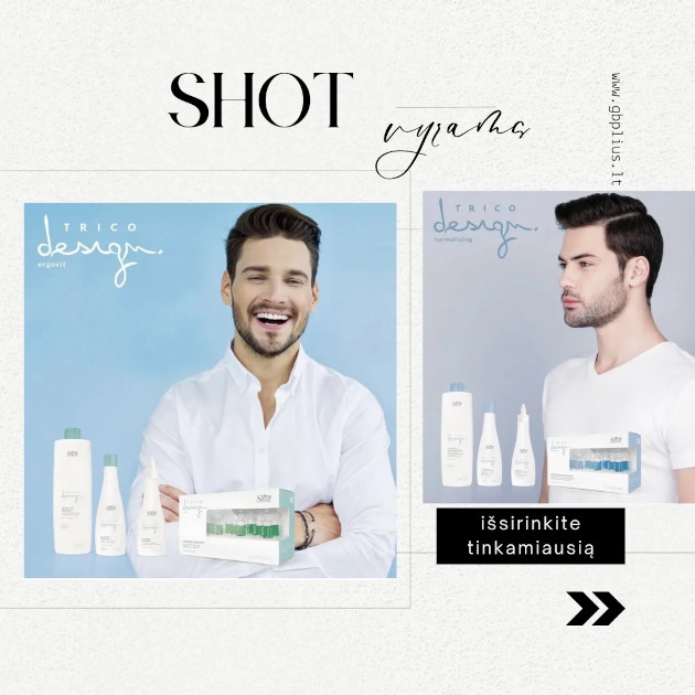SHOT plaukų priežiūros profesionali linija