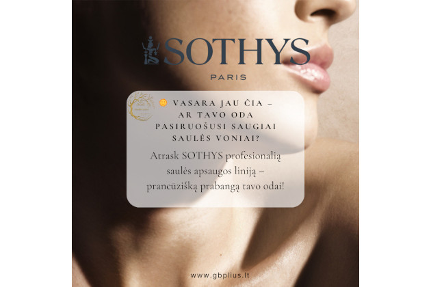 Apsaugok savo odą stilingai – su SOTHYS saulės linija!