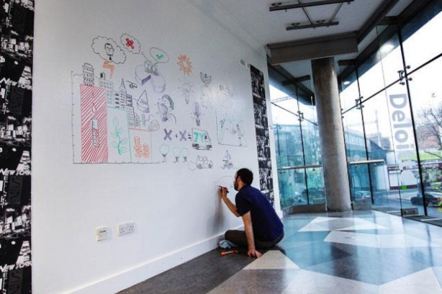 Išmanieji dažai SMART WALL PAINT – kūrybiškiems sprendimams. Ir bet kuri siena tampa rašymo lenta!