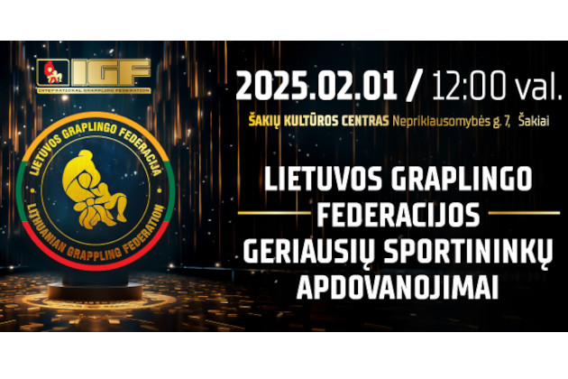 Lietuvos graplingo federacijos geriausiu sportininkų apdovanojimai 2025