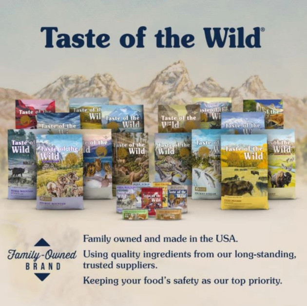 Pilnavertis TASTE OF THE WILD® maistas šunims ir katėms 