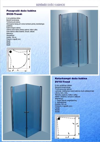 Dušo kabinos ir sienelės pagamintos Lietuvoje: tvirtos, sandarios, lengvai montuojamos ir eksploatuojamos