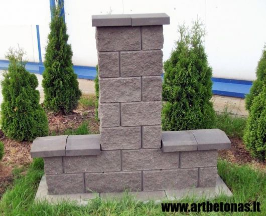 Granito imitacijos tvora iš skaldytų blokelių - patikimas, ilgalaikis ir solidus sprendimas