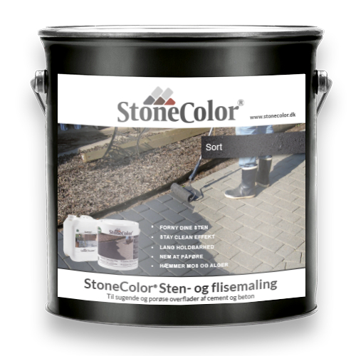 Lauko trinkelių atnaujinimas, dažymas ir impregnavimas vienu Stone Color produktu
