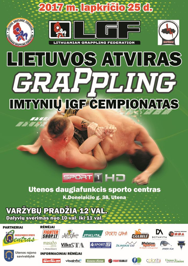  Atviras grappling imtynių IGF čempionatas Utenoje