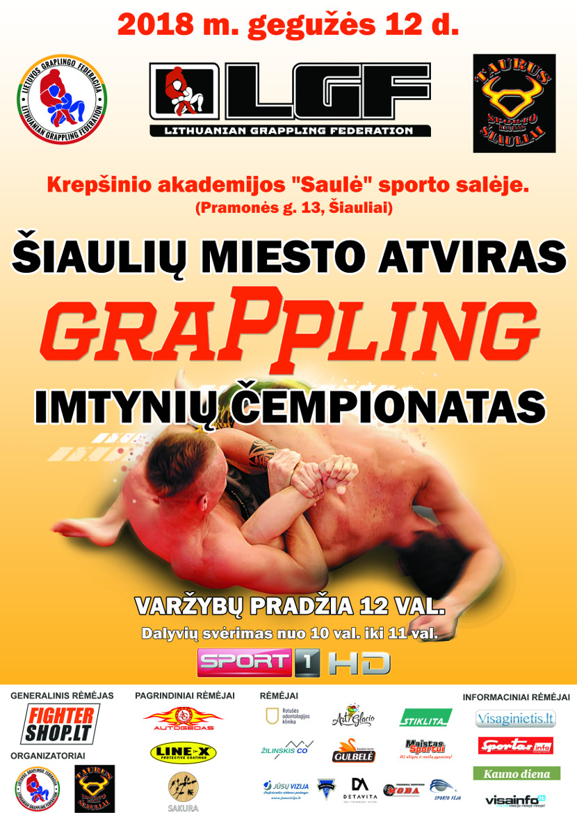 Šiaulių miesto atviras grapplingo imtynių čempionatas 2018