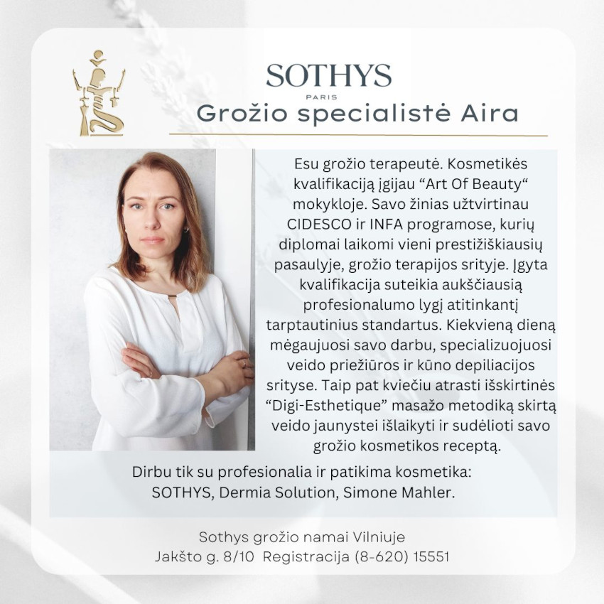 SOTHYS Grožio Namų specialistės 