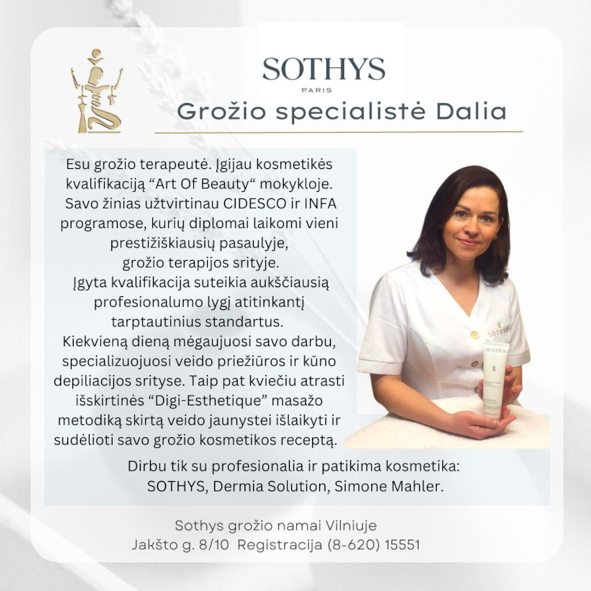 SOTHYS Grožio Namų specialistės 