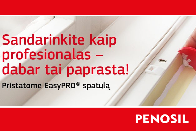 Sandarinimo silikonas PENOSIL Kitchen & Bath Fresh: sandarinkite kaip profesionalas