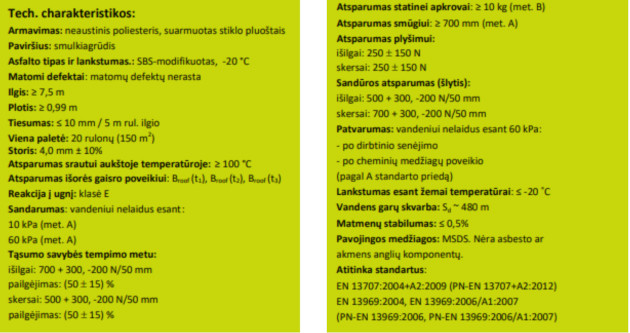 Prilydoma bituminė danga Nexler