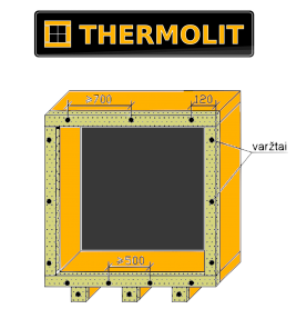 THERMOLIT šiltas lango montavimo būdas