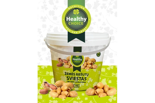 Žemės riešutų sviestas HEALTHY CHOICE