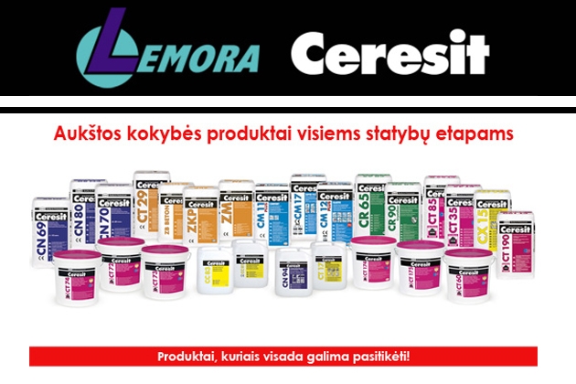 Ceresit produktai - visiems statybų etapams!