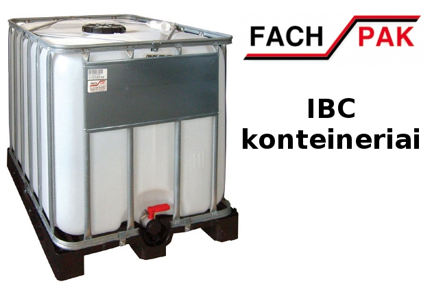 IBC konteineriai: 600,800 ir 1000 l plastikiniai konteineriai skystiems maisto produktams