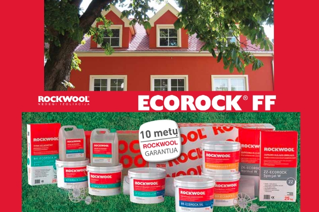 Šiltinimo sistema ROCKWOOL ECOROCK FF