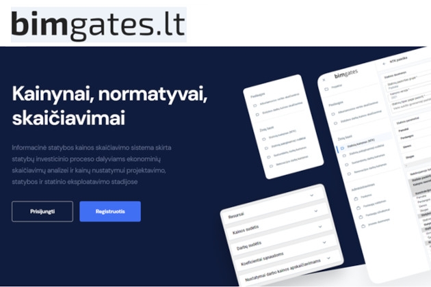 El.kainynų versija bimgates.lt – statybos darbų kainynai, normatyvai ir skaičiavimai