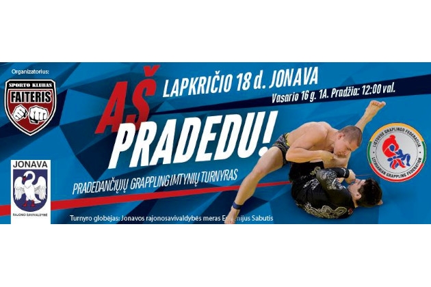 Tarptautinis pradedančiųjų grappling imtynių turnyras AŠ PRADEDU