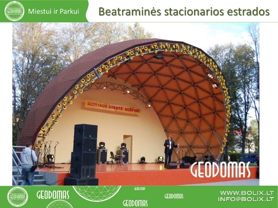 Beatraminės stacionarios estrados miesto parkams