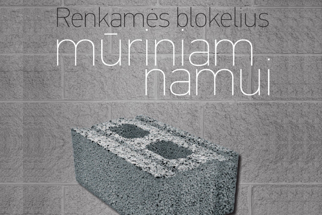 Statybiniai blokeliai Fibo: Renkamės blokelius mūriniam namui