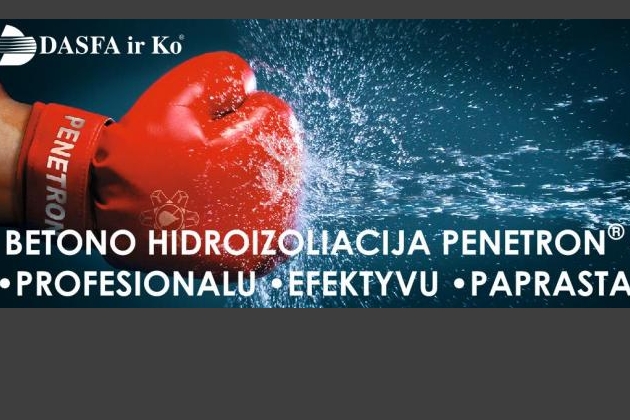 Betono hidroizoliacija PENETRON. Pamatų hidroizoliacija - problemos ir sprendimai