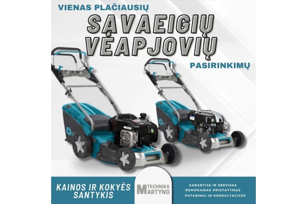 Savaeigės benzininės vejapjovės GTM – puikus pasirinkimas didesnių vejų savininkams