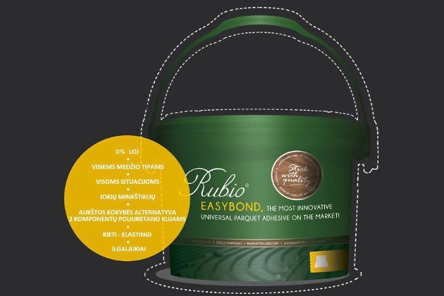 Parketo klijai RUBIO EASYBOND – geriausias pasirinkimas medinėms grindims