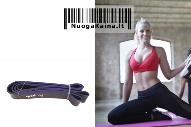 Elastinė pasipriešinimo juosta SPORTBAY efektyvioms aerobikos, fitneso treniruotėms ir reabilitacijai