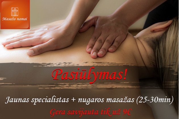 Kokybiškas masažas už dar mažesnę kainą!