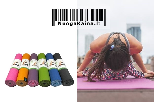 Aerobinis jogos kilimėlis ECO FIT DELUXE – dvipusis, ekologiškas kilimėlis efektyvioms treniruotėms