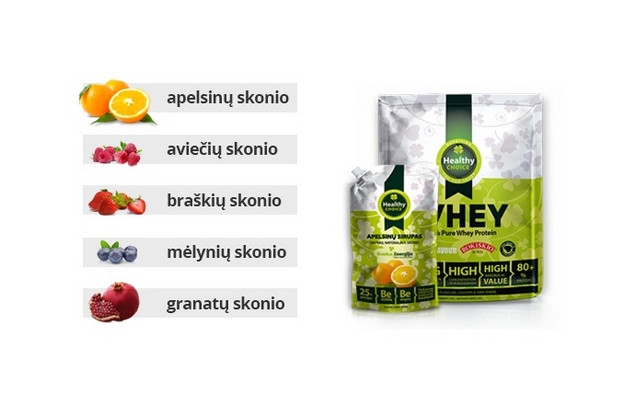 Proteinas sportui su natūraliais skoniais iš HEALTHY CHOICE – 100 proc. natūralus ir grynas