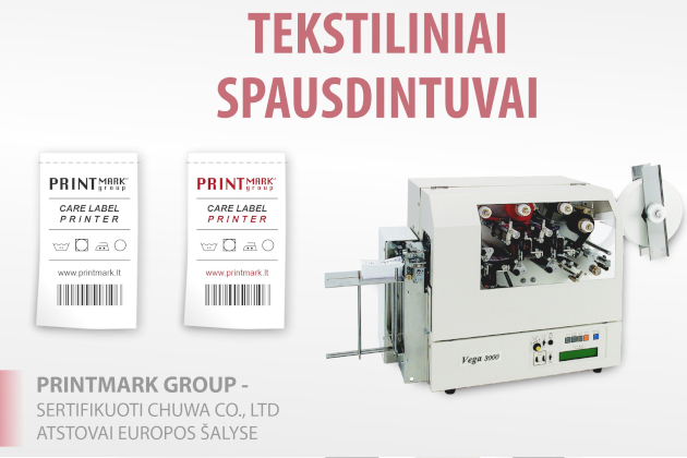 PRINTMARK GROUP, UAB - produktų ženklinimo įrenginiai, etikečių spausdintuvai ir klijavimo įrenginiai, dažančios juostelės, etiketės