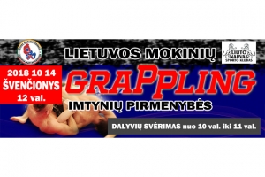 Lietuvos mokinių grappling imtynių pirmenybės Švenčionyse 2018