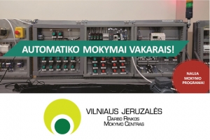 Elektriko-automatiko mokymai vakarais Vilniaus Jeruzalės darbo rinkos mokymo centre