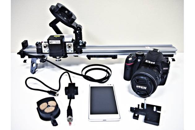 Universalus automatizuotas įvairių foto-filmavimo kamerų slankiklis fotofilmams (angl. time-lapse) filmuoti - D-CamSL V4.0