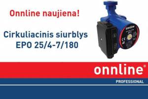 Energija taupantis cirkuliacinis siurblys Onnline EPO 25/4-7/180