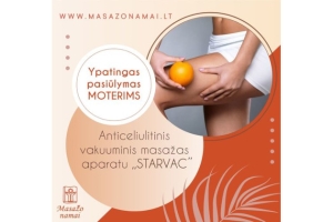 Anticeliulitinis vakuuminis masažas aparatu Starvac – Masažo namų pavasario pasiūlymai