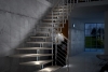 Laiptai su LED apšvietimu elegantiškiems ir išskirtiniams namams