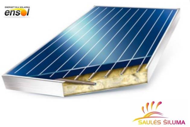Saulės kolektoriai: Plokščiasis saulės kolektorius Ensol EM1V/2,0